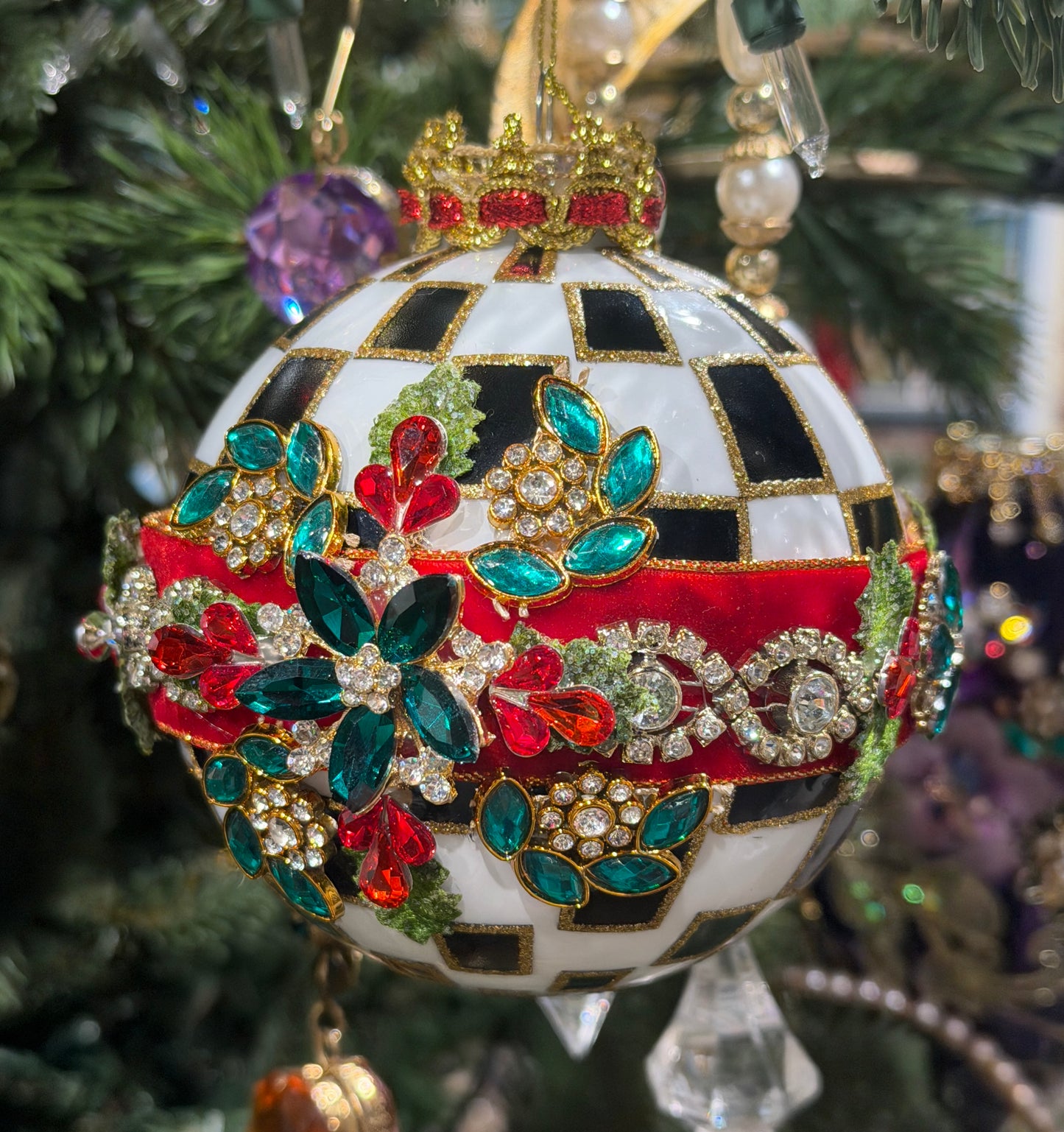 2026 Mark Robert's Timeless Jeweled Ornament, Box of 4 36-61404