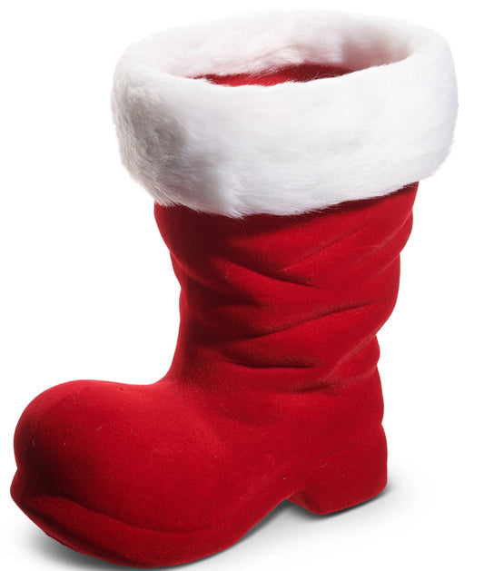 10.5" Red Flocked Boot