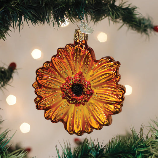 Sunset Gerbera Daisy Ornament