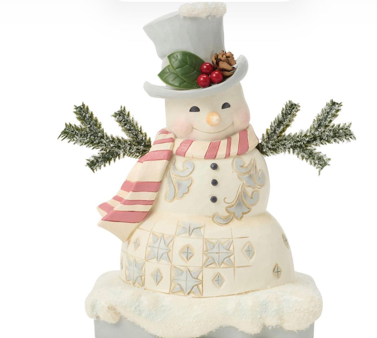Wdlnd Snowman Top Hat Figure
