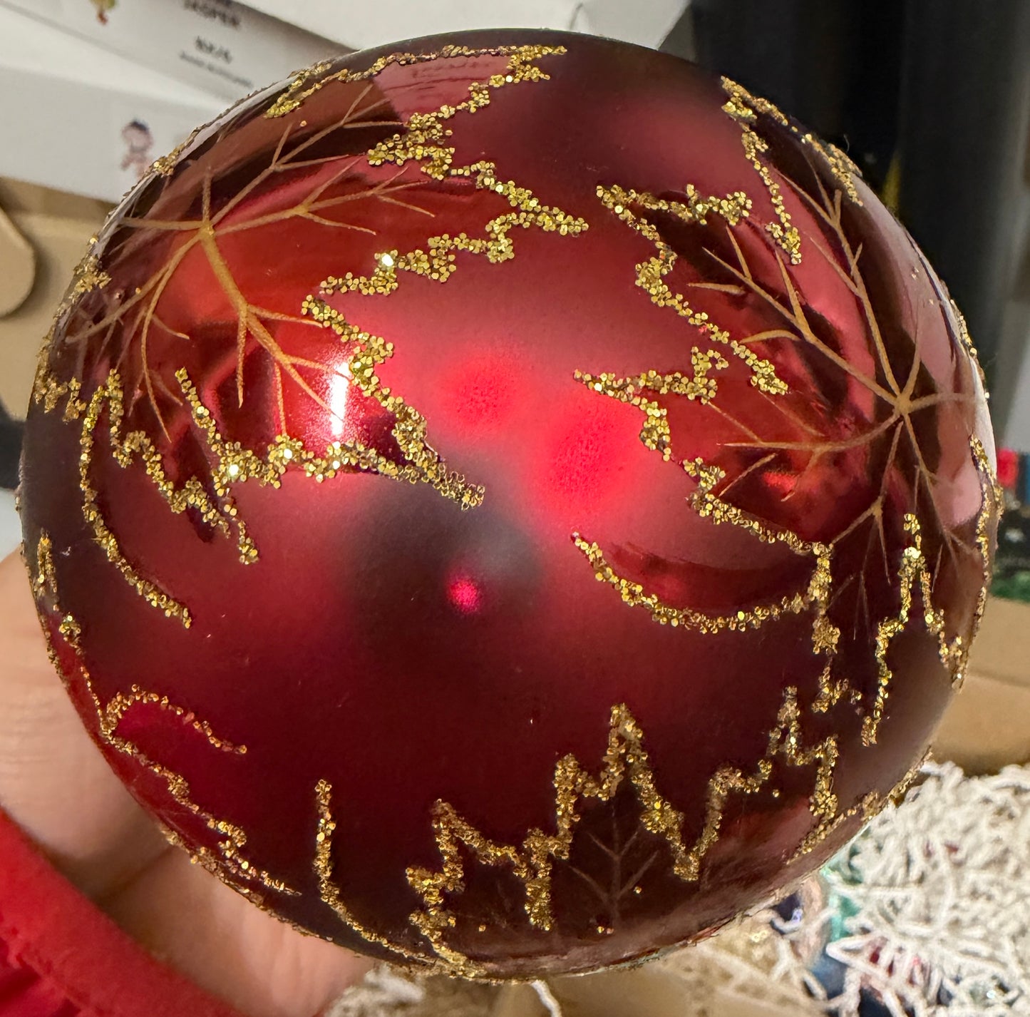 Christopher Radko Ruby Crimson Red Scarlett Christmas Ornament