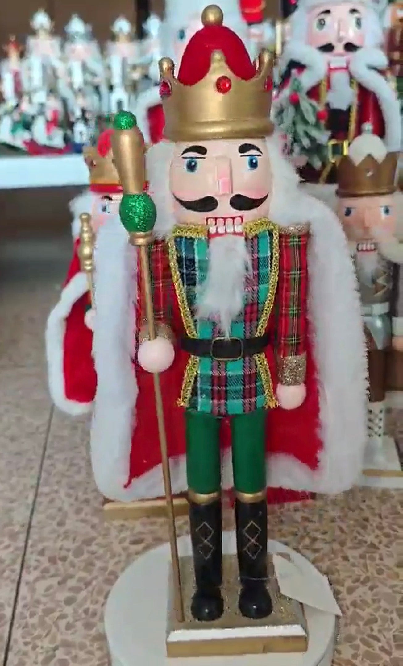 15" Plaid Nutcracker