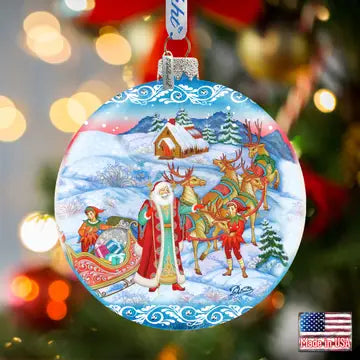 Beloved Courier Glass Ornament, Handpainted Le By G.Debrekht