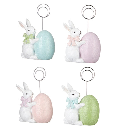 5" Bunny with Egg Placecard Holders