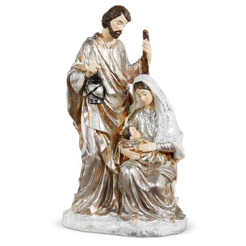 11.5" SILVER HOLY FAMILY