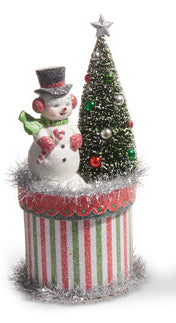 10" RETRO CHRISTMAS FRIENDS BOX