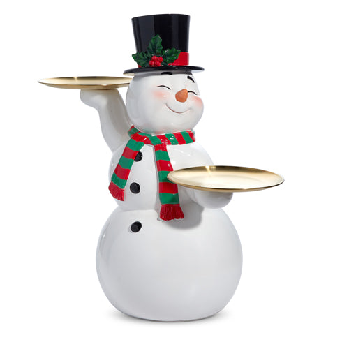 25" Retro Snowman Cake Plate