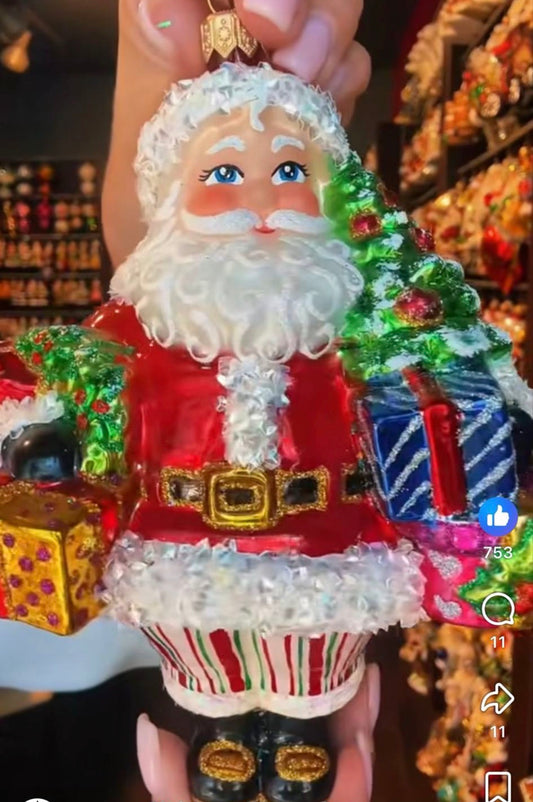Striped Pants Santa