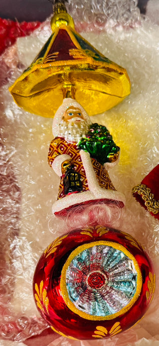 Radko ** All Weather Santa ** Christophers Favorites Rare Christmas Ornament