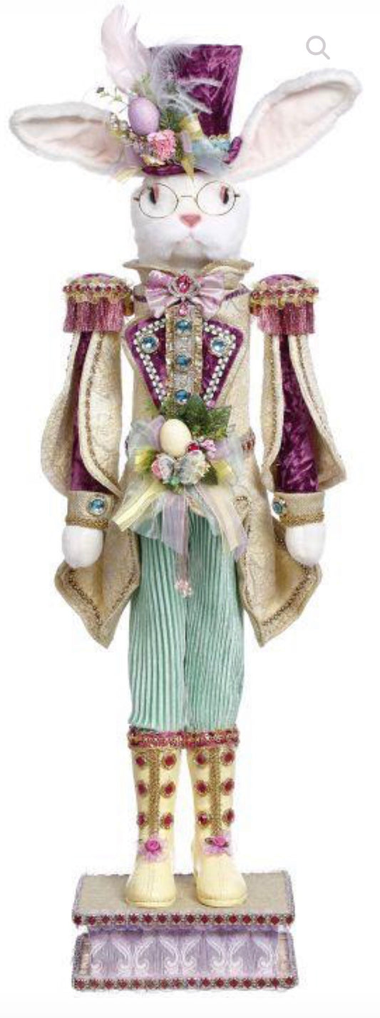 Rabbit Nutcracker Green, Medium - 36 Inches