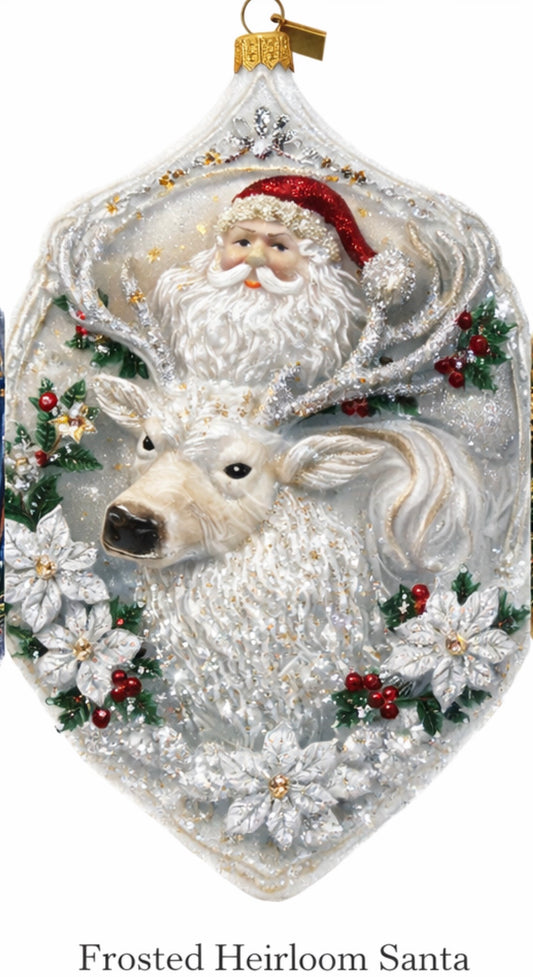 Frosted Heirloom Santa