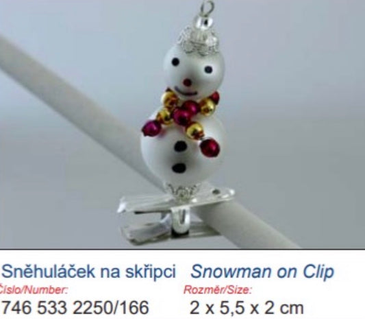 Snowman on Clip Pre Order