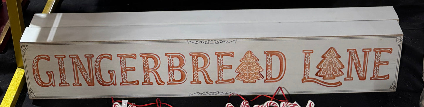 28" Gingerbread Lane Wall Art