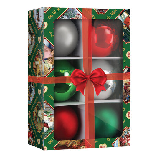 Classics Balls - 3.5" 6 Count Ornament