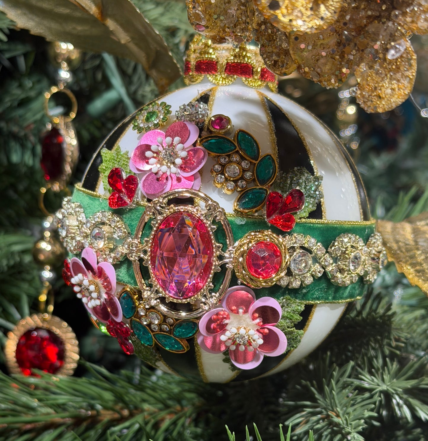 2026 Mark Robert's Timeless Jeweled Ornament, Box of 4 36-61404