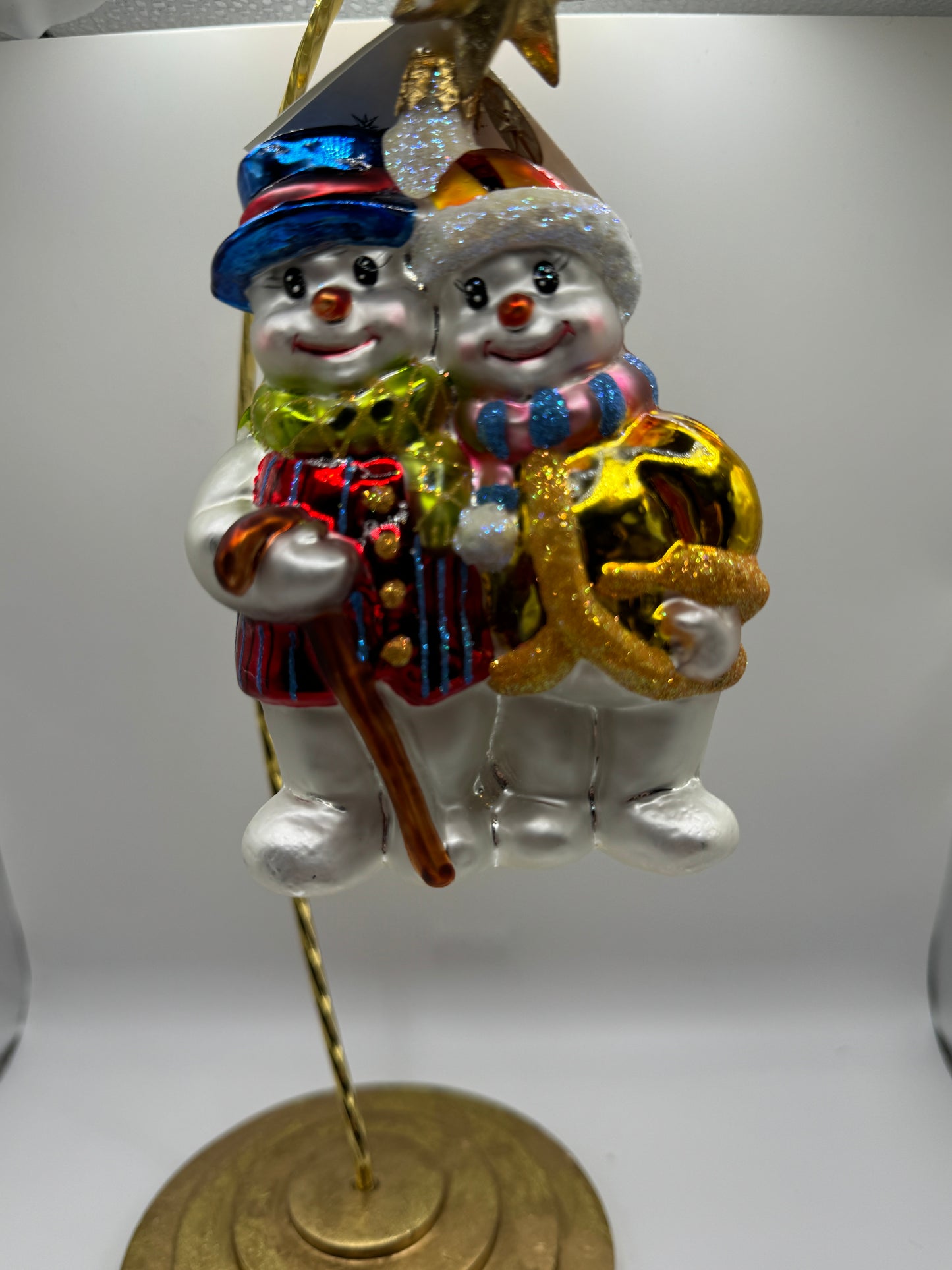 RADKO SNOW SNUGGLE SNOWMAN - RETIRED ORNAMENT