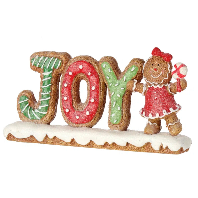 6" RESIN "JOY" CANDY TABLE PIECE