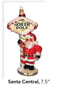 7.5-Inch Santa Central by HeARTfully Yours™ - E & C Creations
