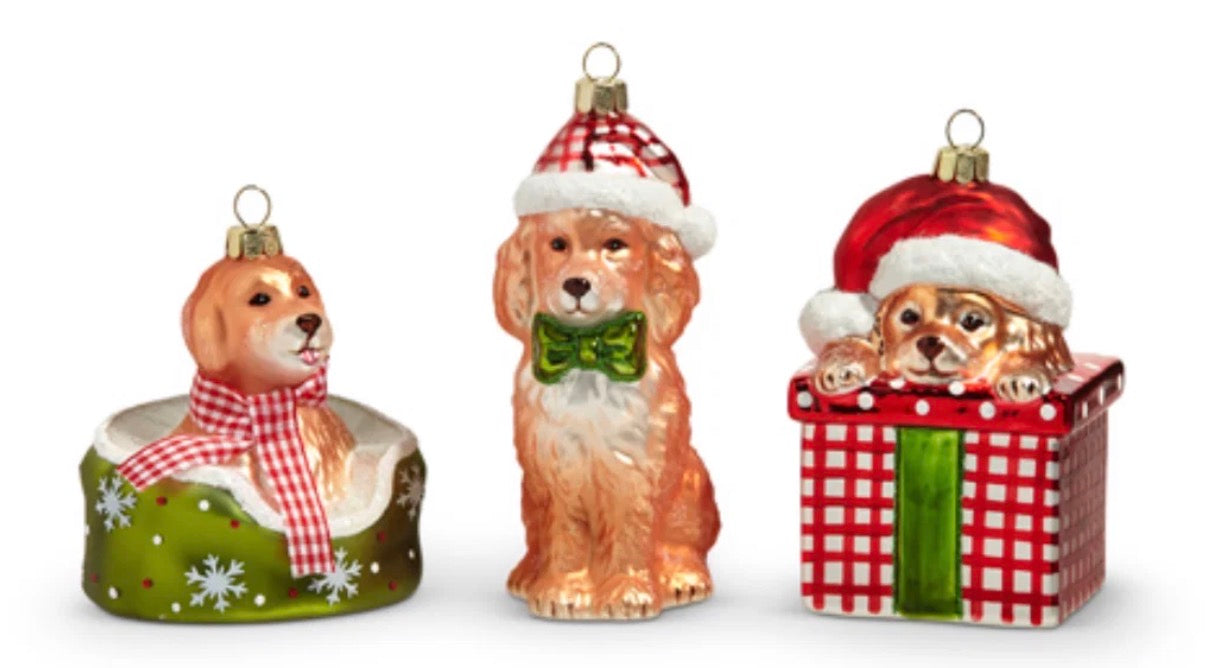 5.5" CELEBRATE THE SEASON PUP ORNAMENT