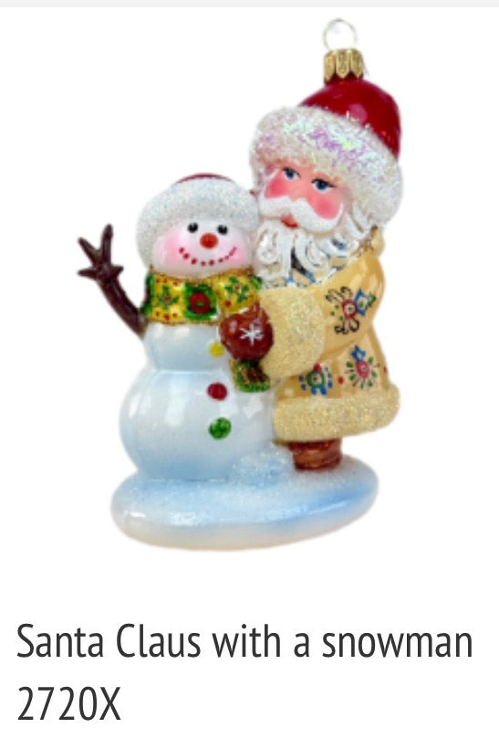 Santa Claus with a snowman 2720X