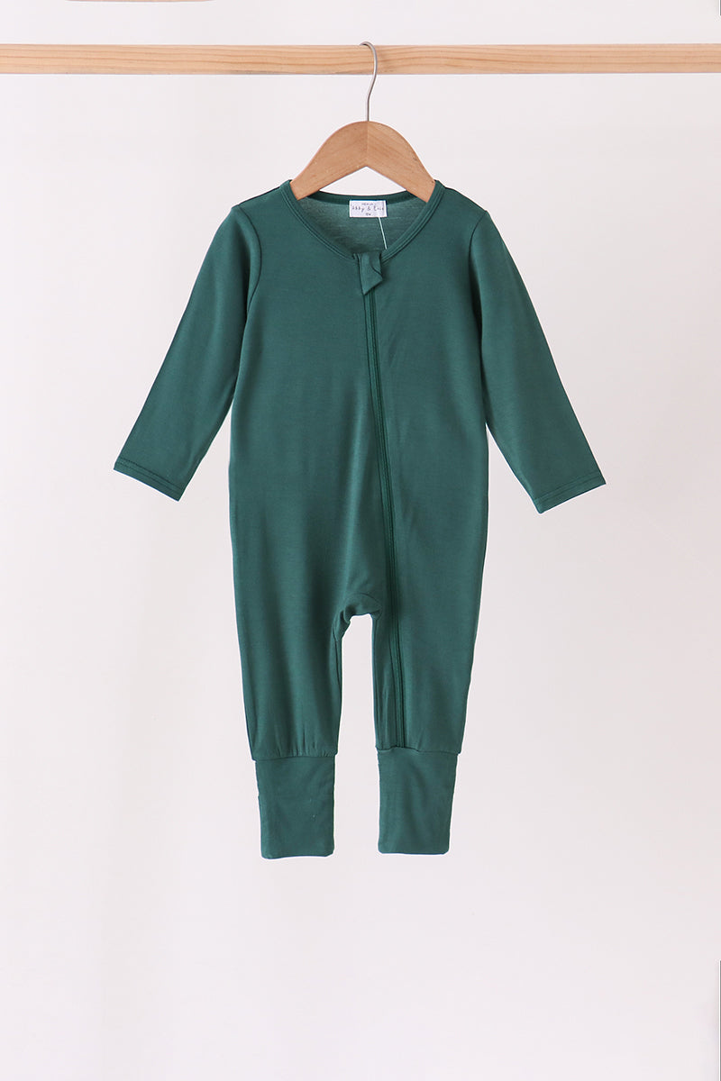 Forest zipper bamboo anti-slip romper