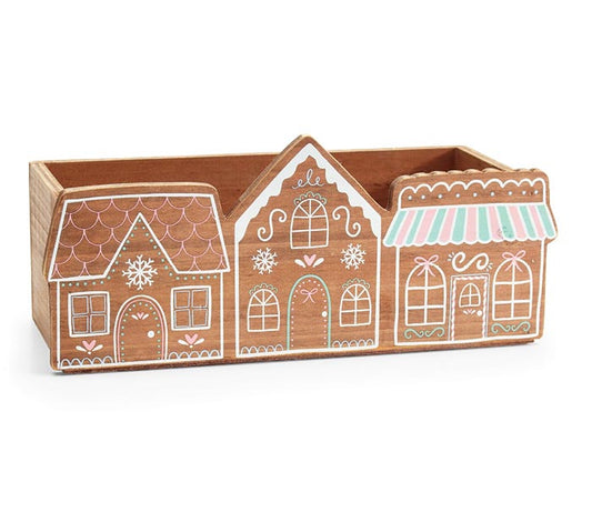 GINGERBREAD HOUSE WOOD PLANTER