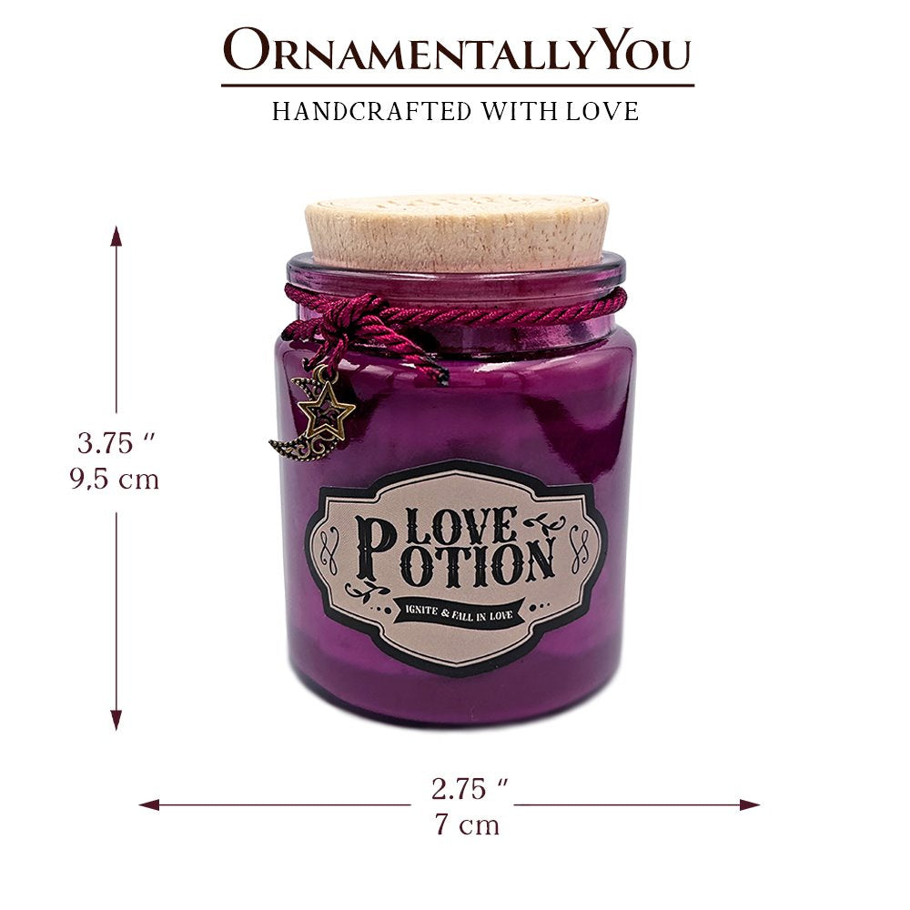 Love Potion Romantic Candle, Sandalwood Flavored Valentine Decor