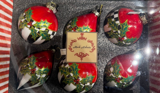 Mark Robert's checkered Ornament Set 38-61882