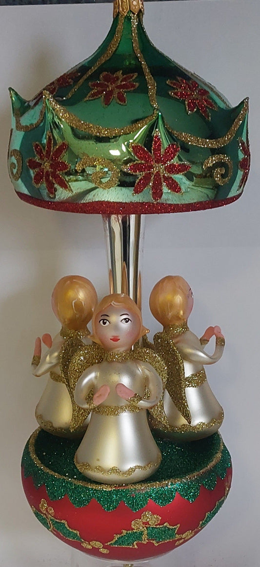 TRIO OF ANGELS CAROUSEL (Red and Green) PRE ORDER