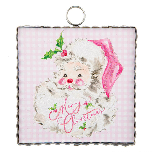 Mini Gallery Pink Santa