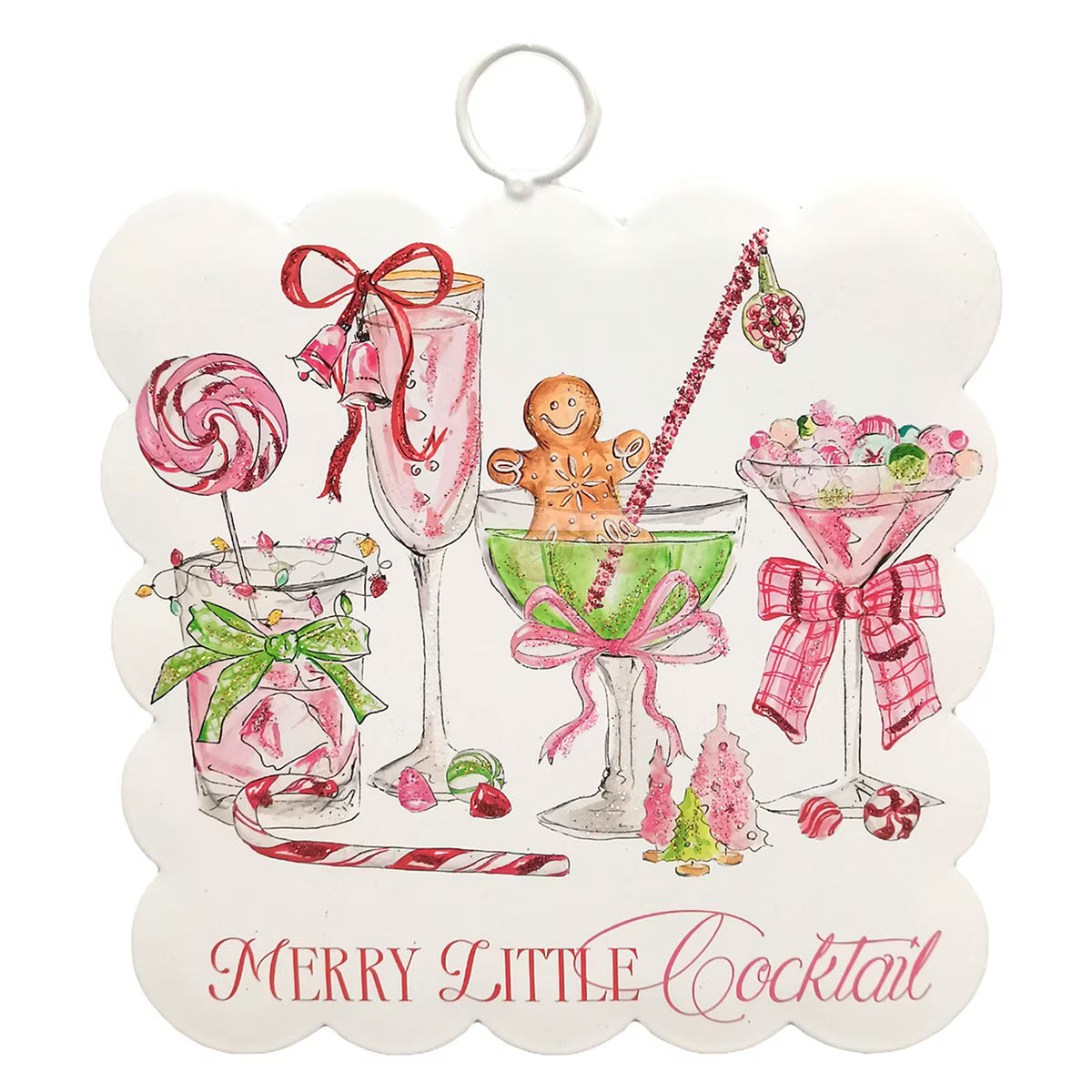 Mini Scallop Art "Merry Little Cocktail