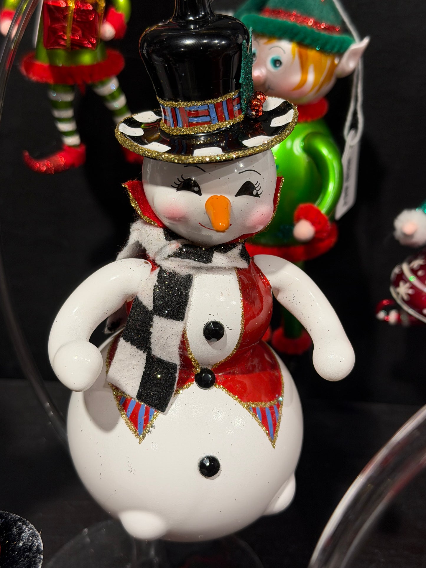 2026 Black and White Snowman