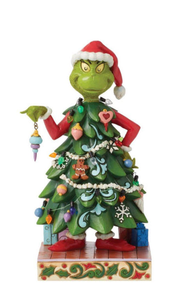 Grinch Dressed as a Tree Figure