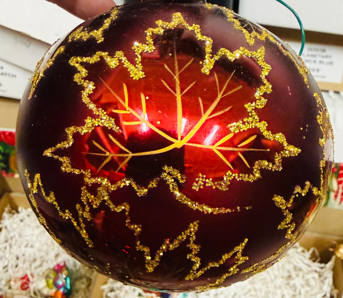 Christopher Radko Ruby Crimson Red Scarlett Christmas Ornament