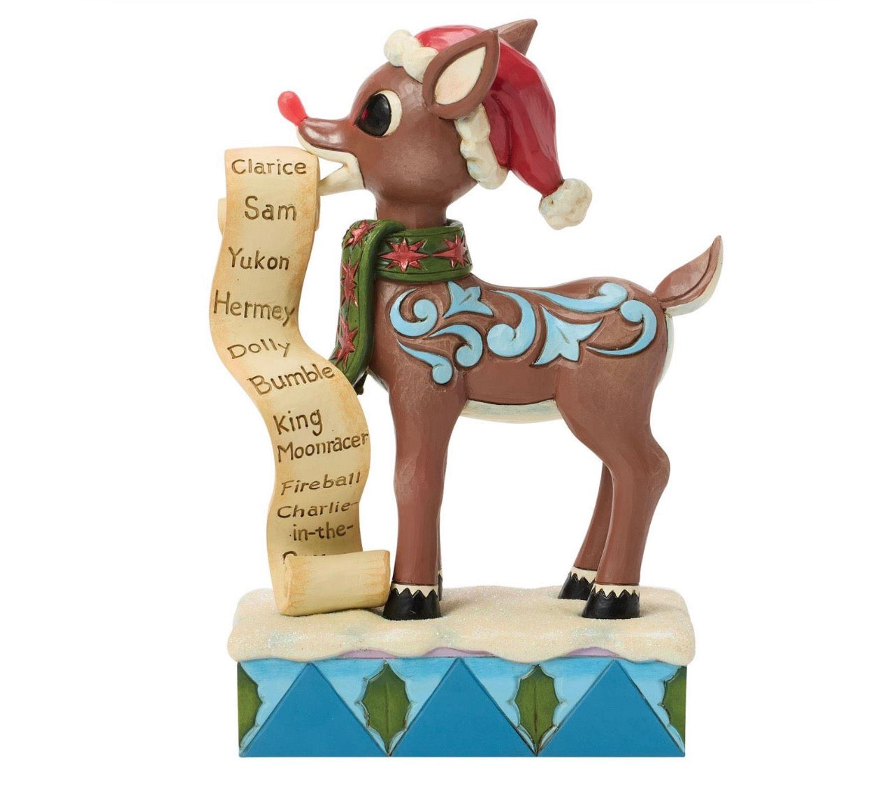 Rudolph with List in Mouth