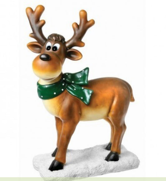 38"RESIN OUTDOOR WHIMSY STANDING DEER
