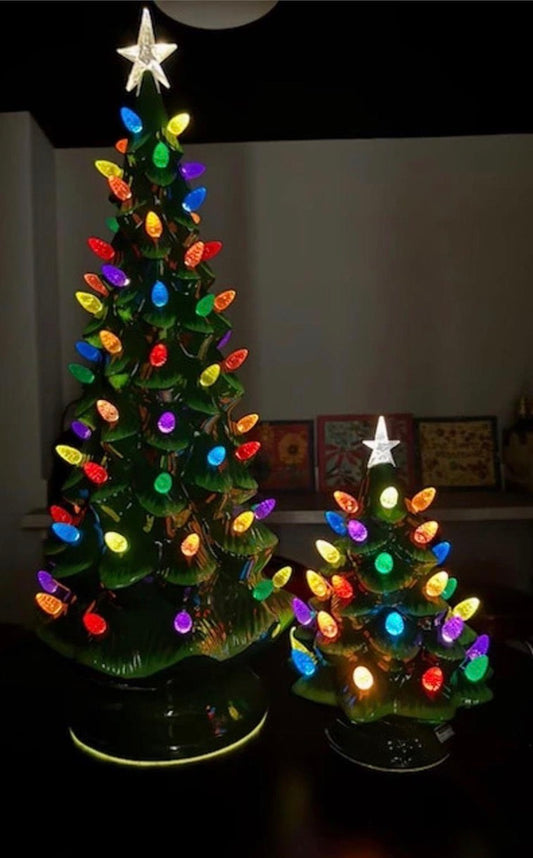 Light up Blow Mold Trees