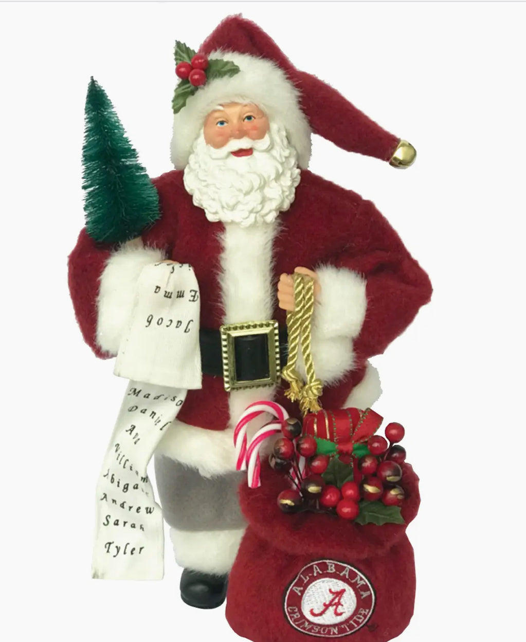 university of Alabama Santa with bag