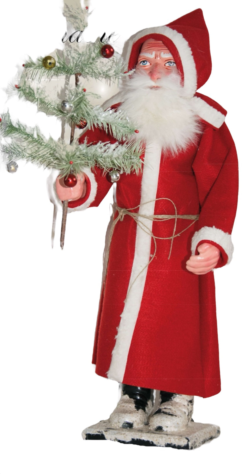 Santa Claus with feather tree