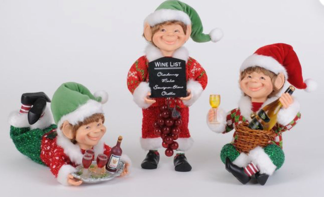 3 Piece Wine Elf Set