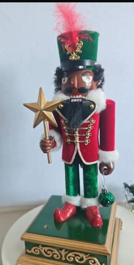 15" African American  Nutcracker Deluxe