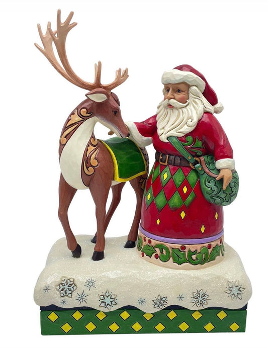 Santa Reindeer John Deere
