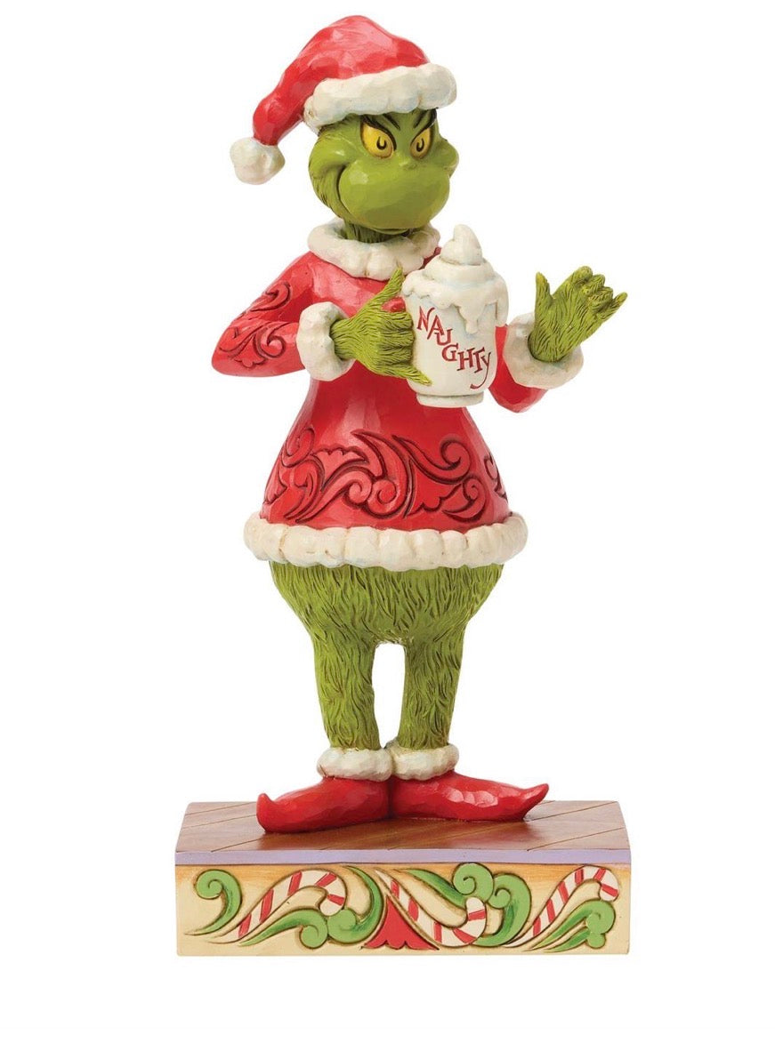 Grinch with Hot Chocolate Mug