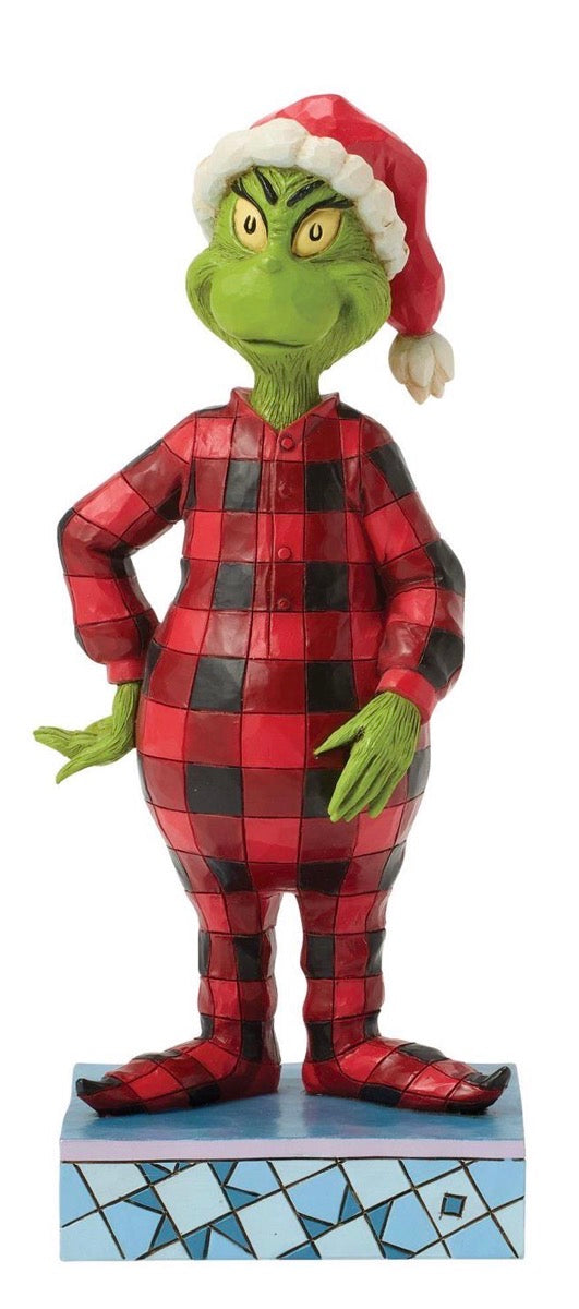 Grinch Wearing Pajamas Figure