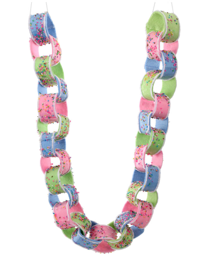 4' x 2.5" Sprinkles Pastel Candy Artificial Christmas Garland, Unlit