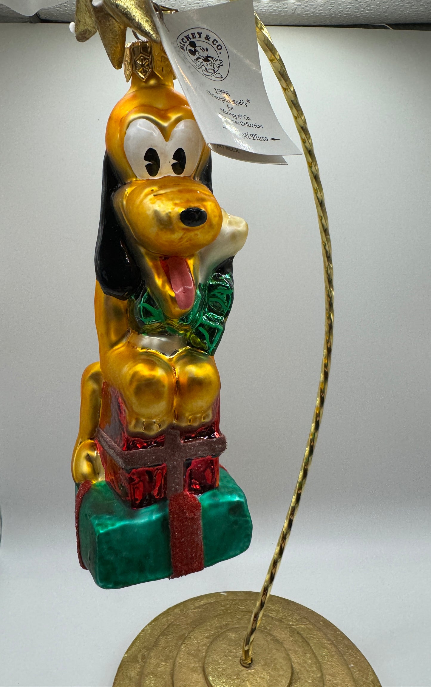 Radko | Holiday Pluto Ornament Rare Retired Disney In Box