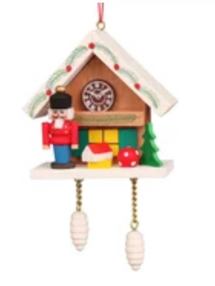 Christian Ulbricht Ornament - Nutcracker with Brown Cuckoo