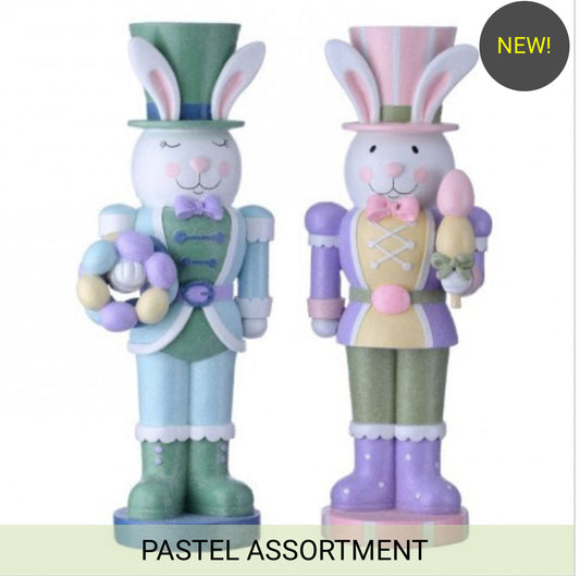 14" RESIN SWEETS BUNNY SOLDIERS Set