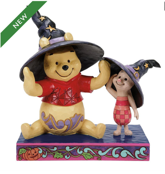 Pooh and Piglet Witch Hats