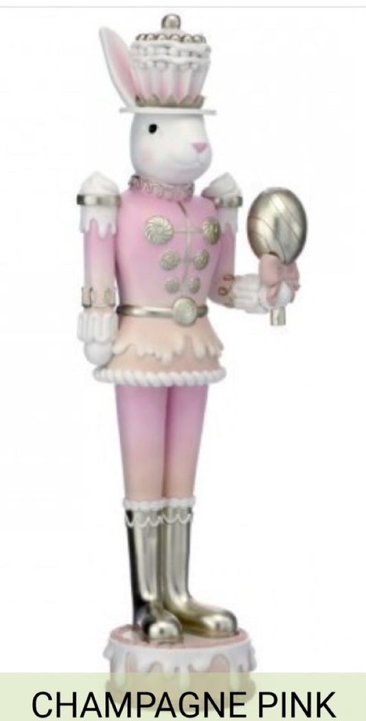 31.5" RESIN CANDY SOLDIER BUNNY